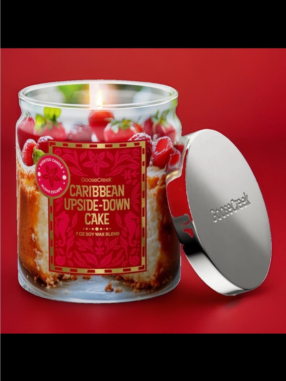 Goose Creek Single Wick Candle- Caribbean Upside-Down Cake (7oz)